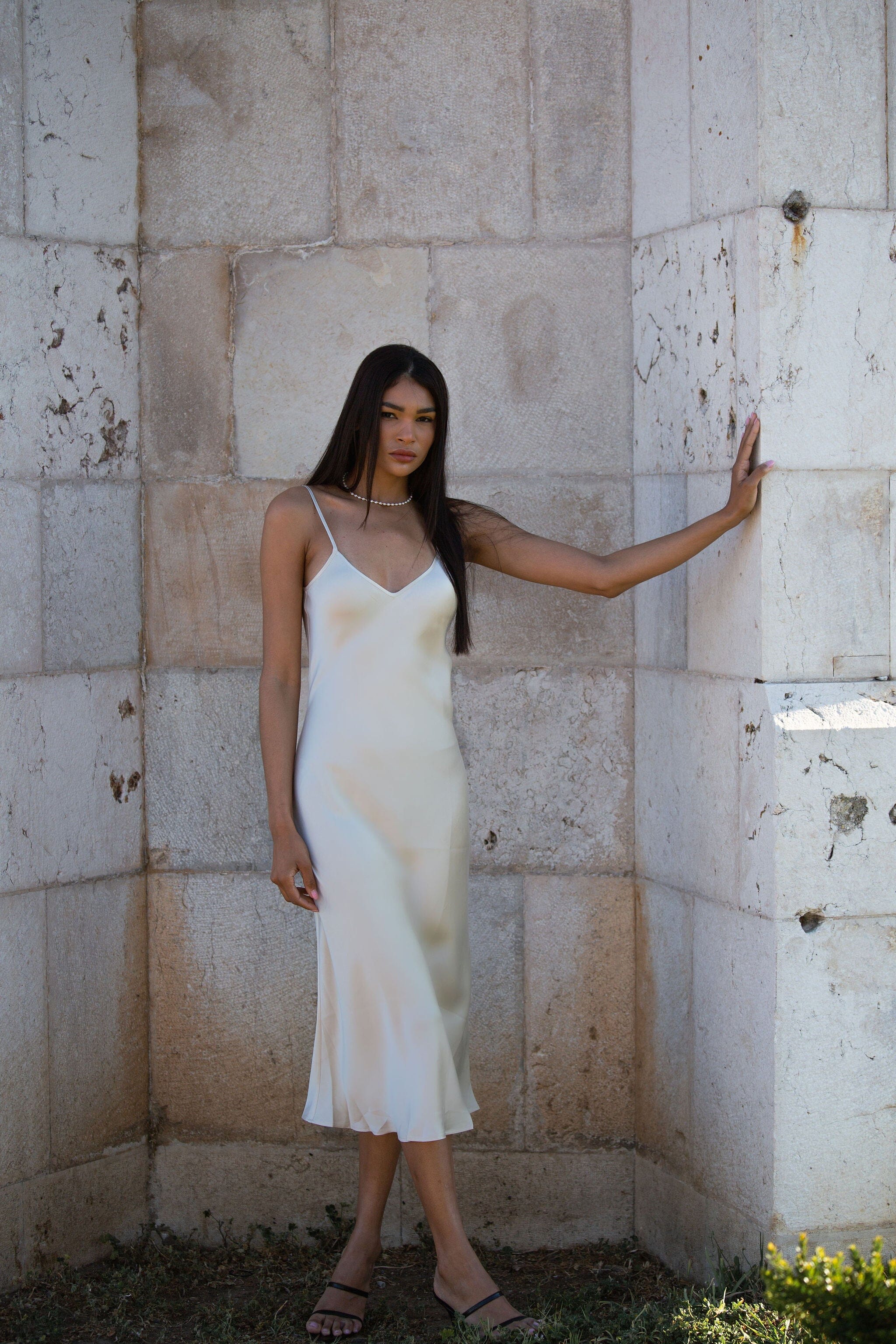 90s Icon V Slip Dress - Core Collection