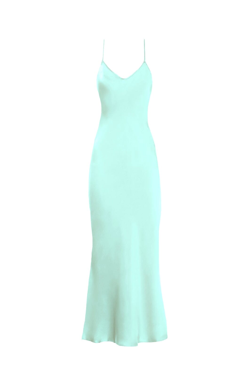 90s V Silk Slip - Sea Green