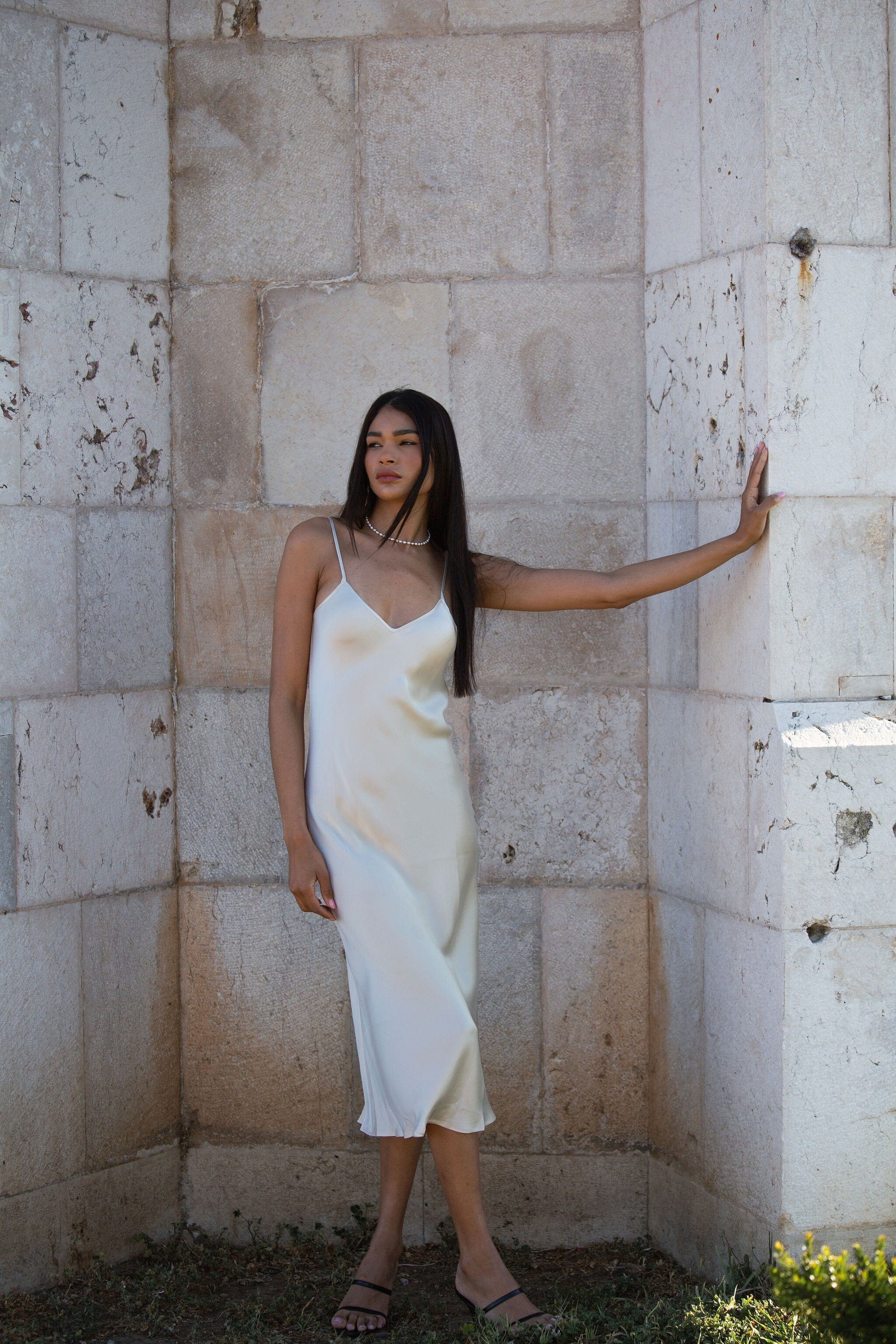 90s Icon V Slip Dress - Core Collection