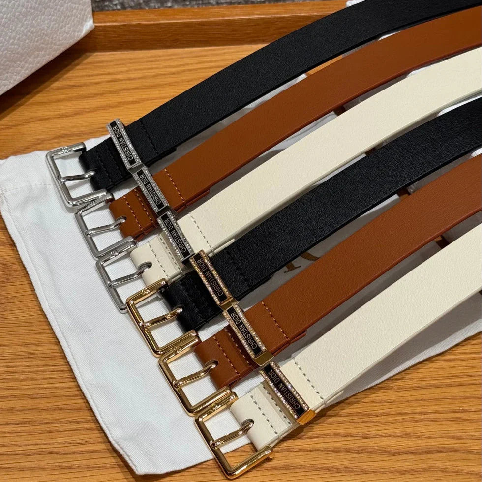 CD 2026 Night Code Belt 25mm Smooth Cowhide Leather