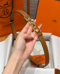 HM Chaine d'Ancre Belt 1.8cm Brown Epsom Calfskin 212413