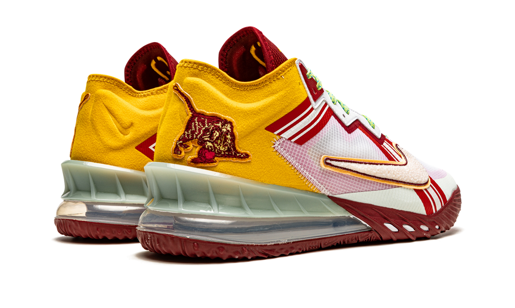 LeBron 18 Low "Mimi Plange Higher Learning" CV7562 102