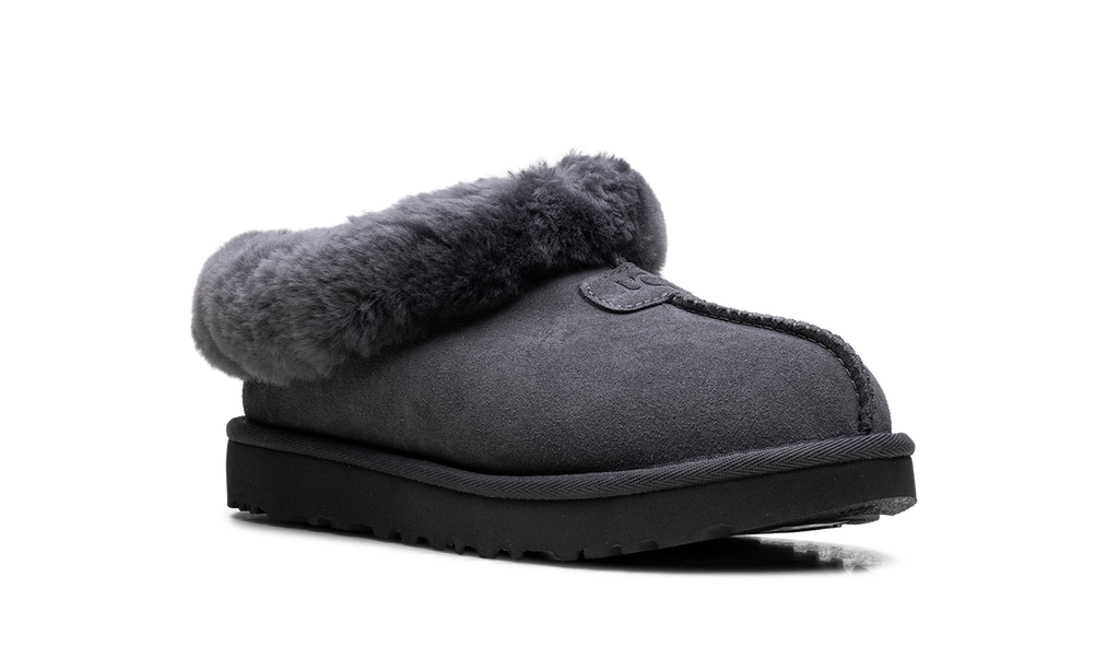 Tazzette Genuine Shearling Collar Slipper WMNS "Obsidian" 1134810 OBS