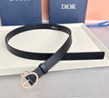 CD Médaillon Ring Buckle 2.5cm Belt Leather 209871