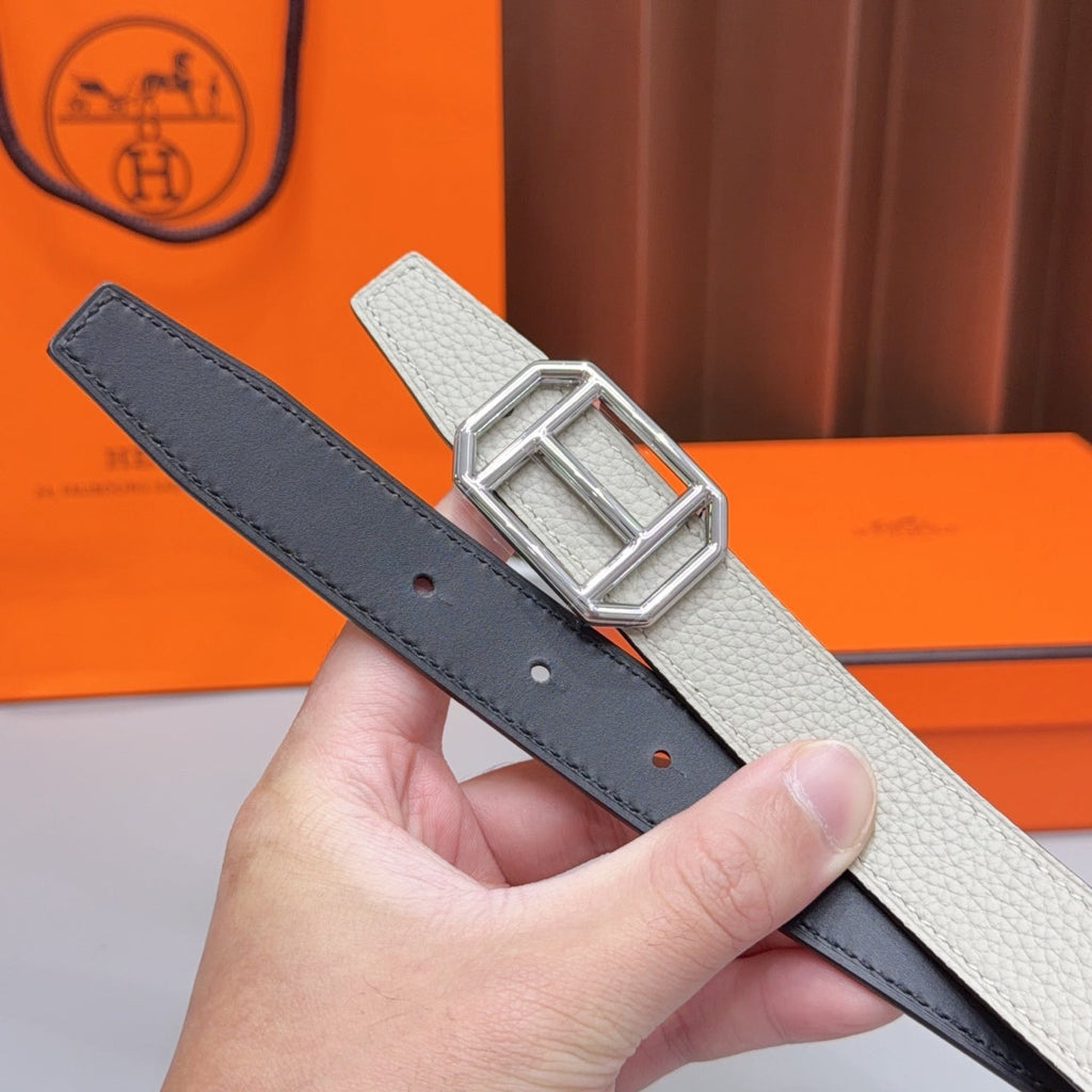 HM Reversible H Buckle 2.5cm Belt Leather 212411