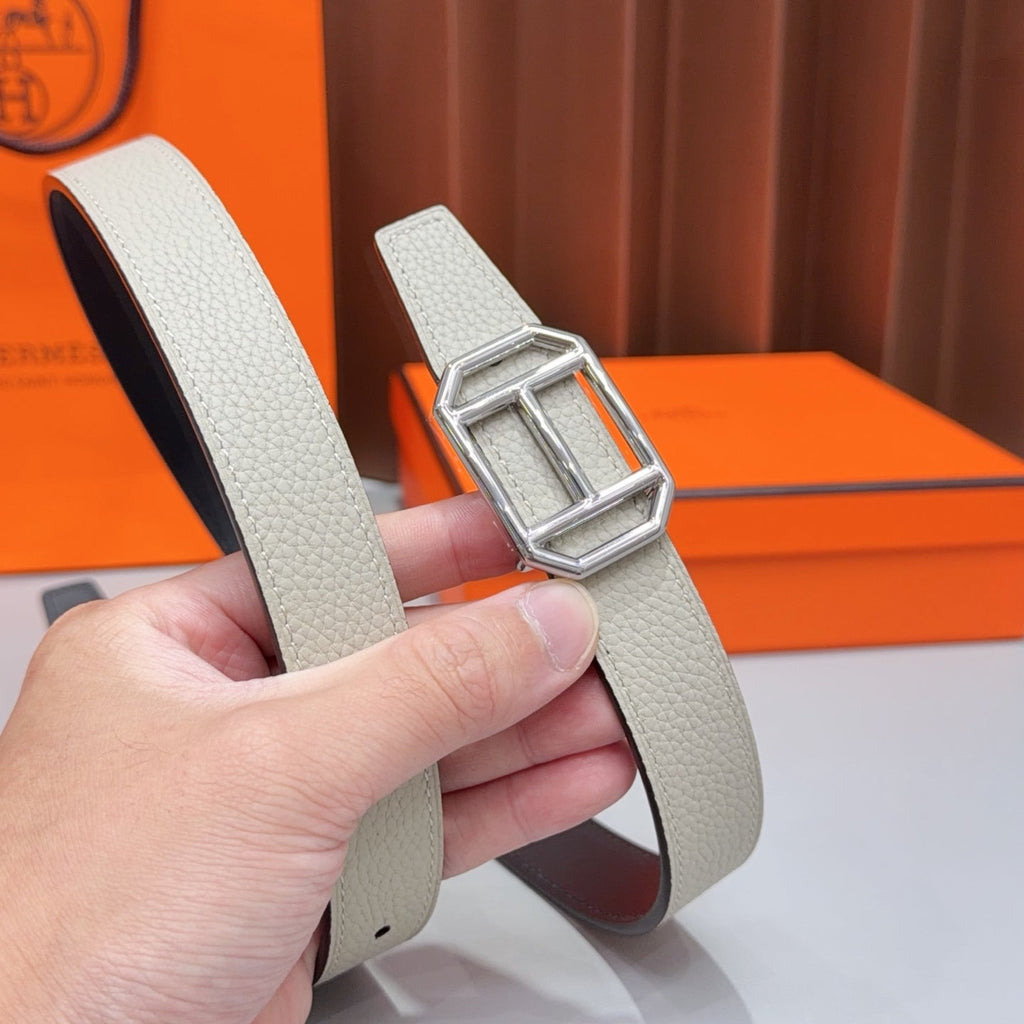 HM Reversible H Buckle 2.5cm Belt Leather 212411