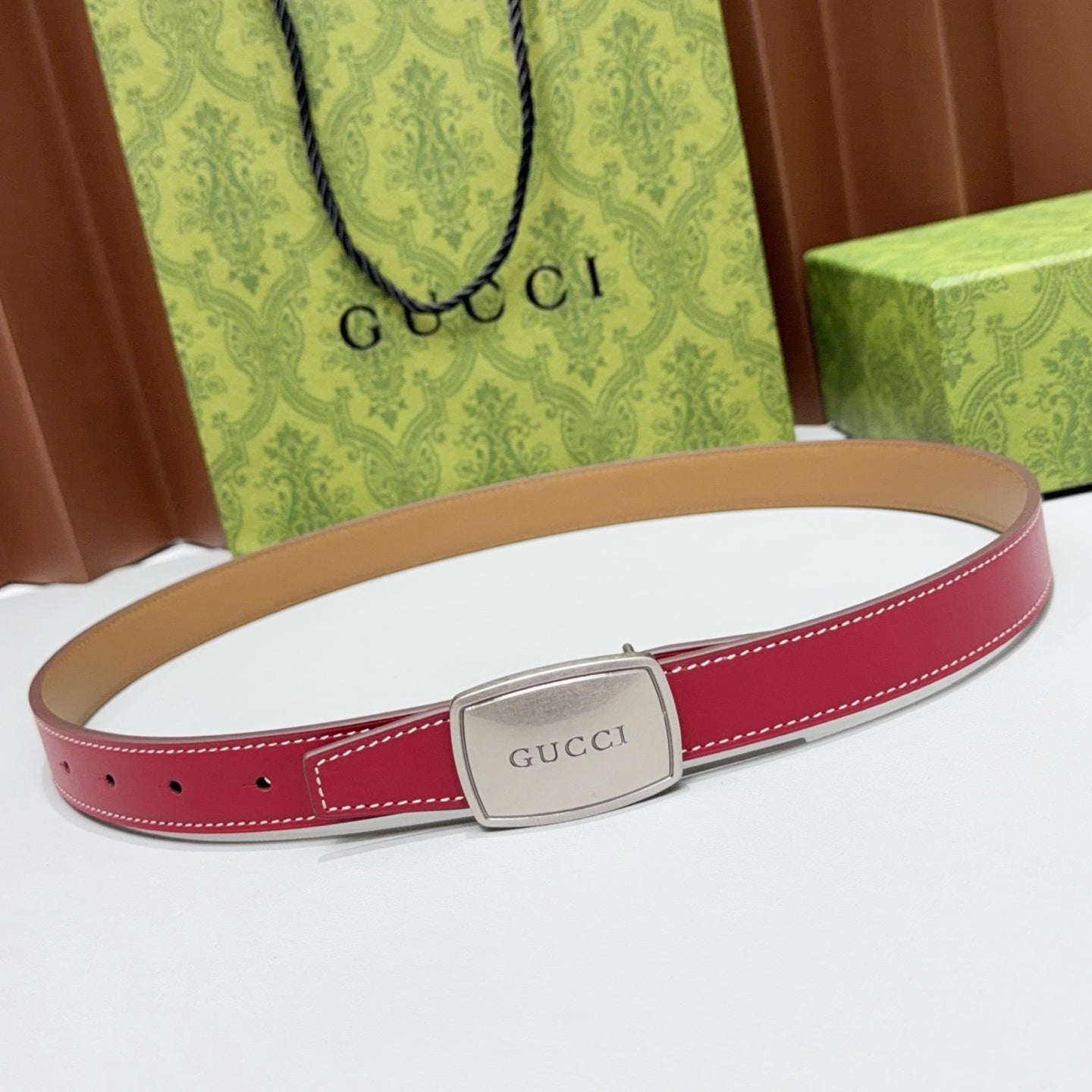 GG Reversible 2.5cm Belt Leather 213050