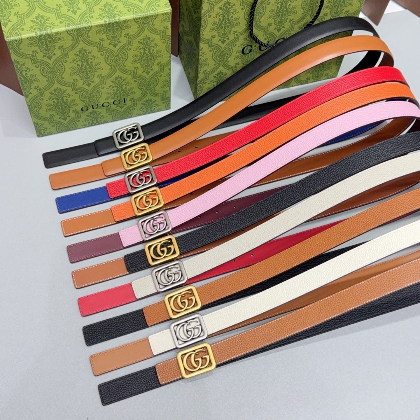 GG Marmont Reversible 2.5cm Belt Leather 213030