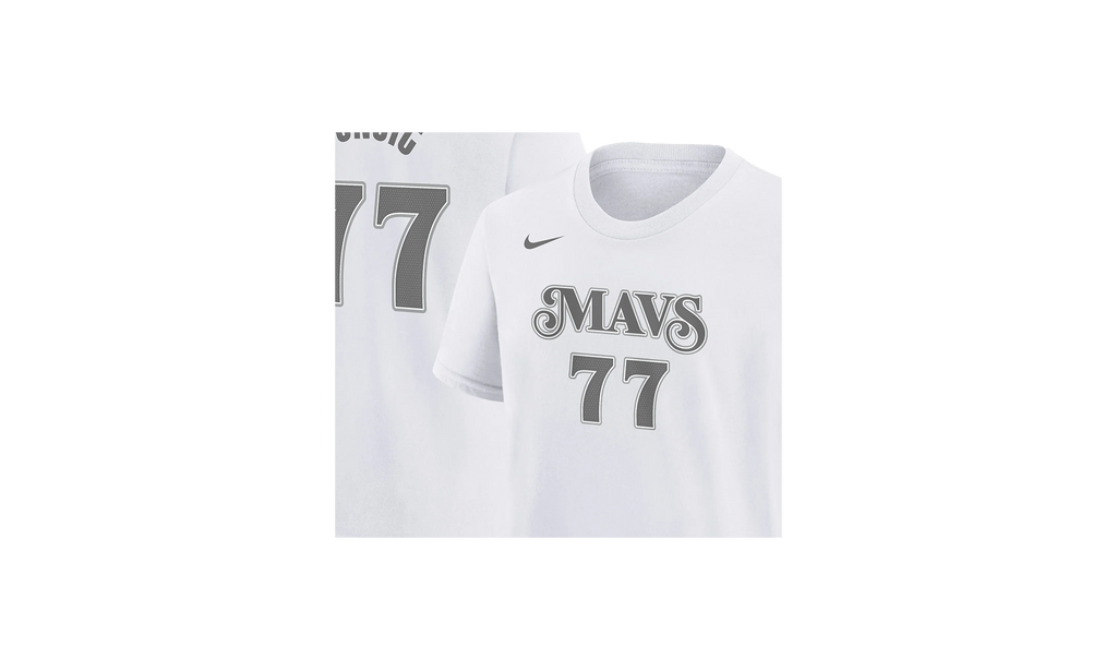 NBA MAVERICKS CITY EDITION ESSENTIAL NAME AND NUMBER LUKA DONI "White" HJ2770 104