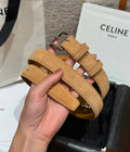 CL 2026 Arc de Triomphe Belt 2.5cm Suede Cowhide