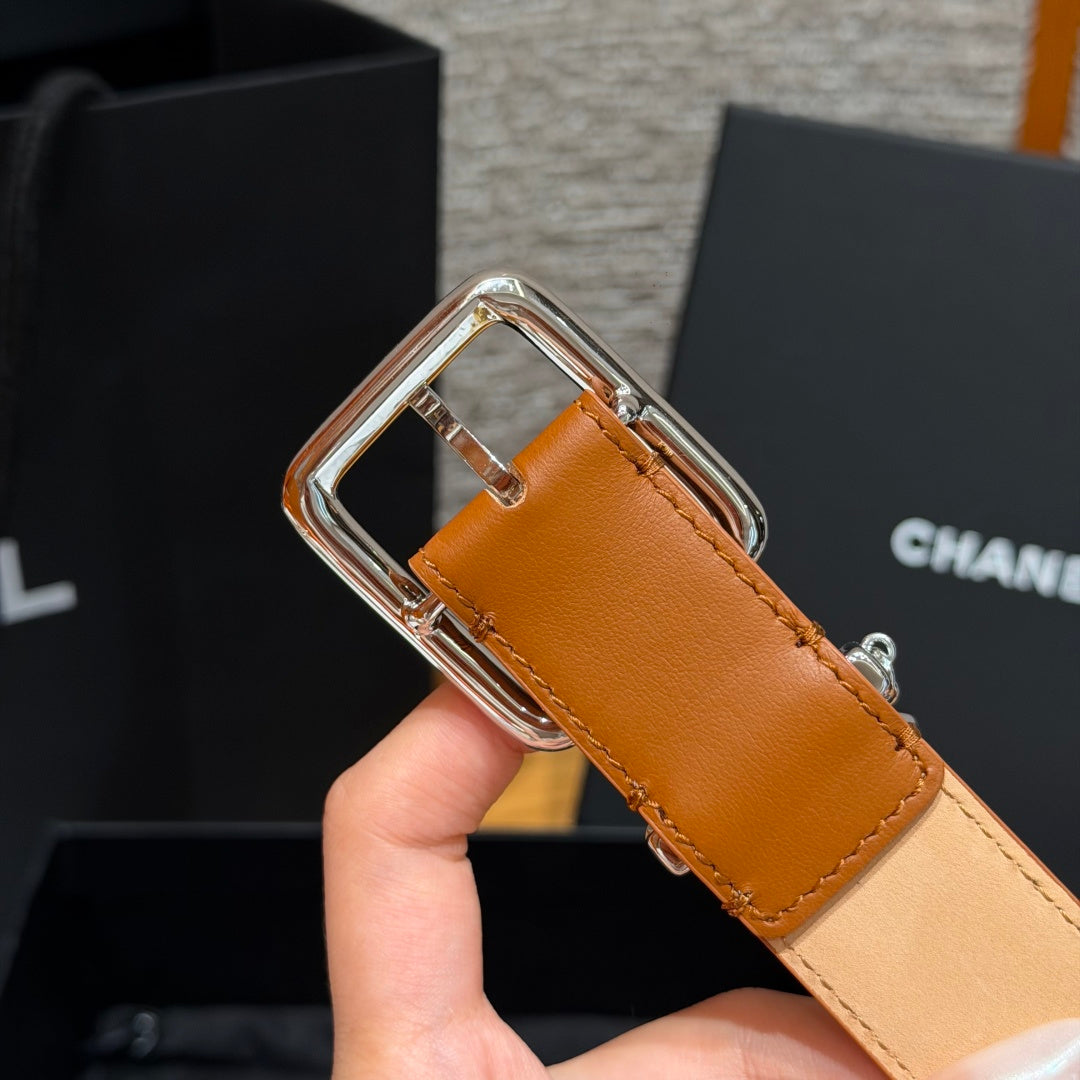 CC 3.0cm 2026 Métiers d'art Tan Calfskin 209284