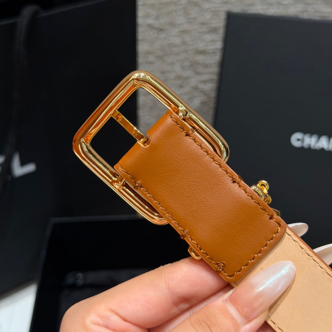 CC 3.0cm 2026 Métiers d'art Tan Gold Calfskin 209279