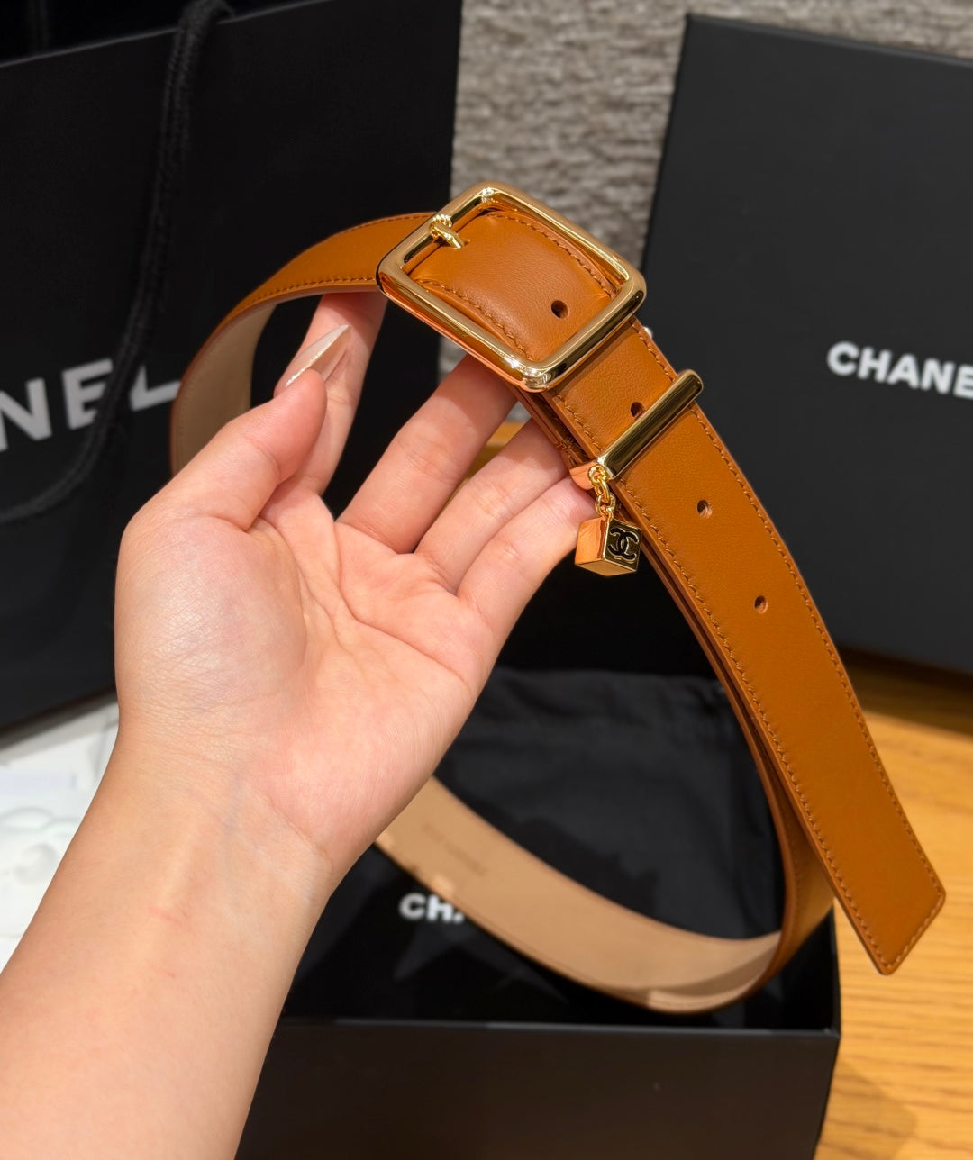 CC 3.0cm 2026 Métiers d'art Tan Gold Calfskin 209279