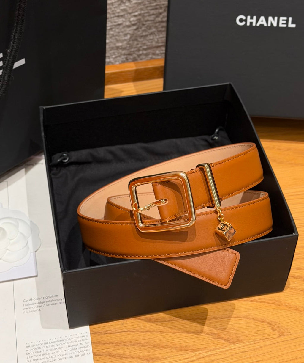 CC 3.0cm 2026 Métiers d'art Tan Gold Calfskin 209279