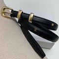 CEL 18mm Gold Belt Black Cowhide 176690
