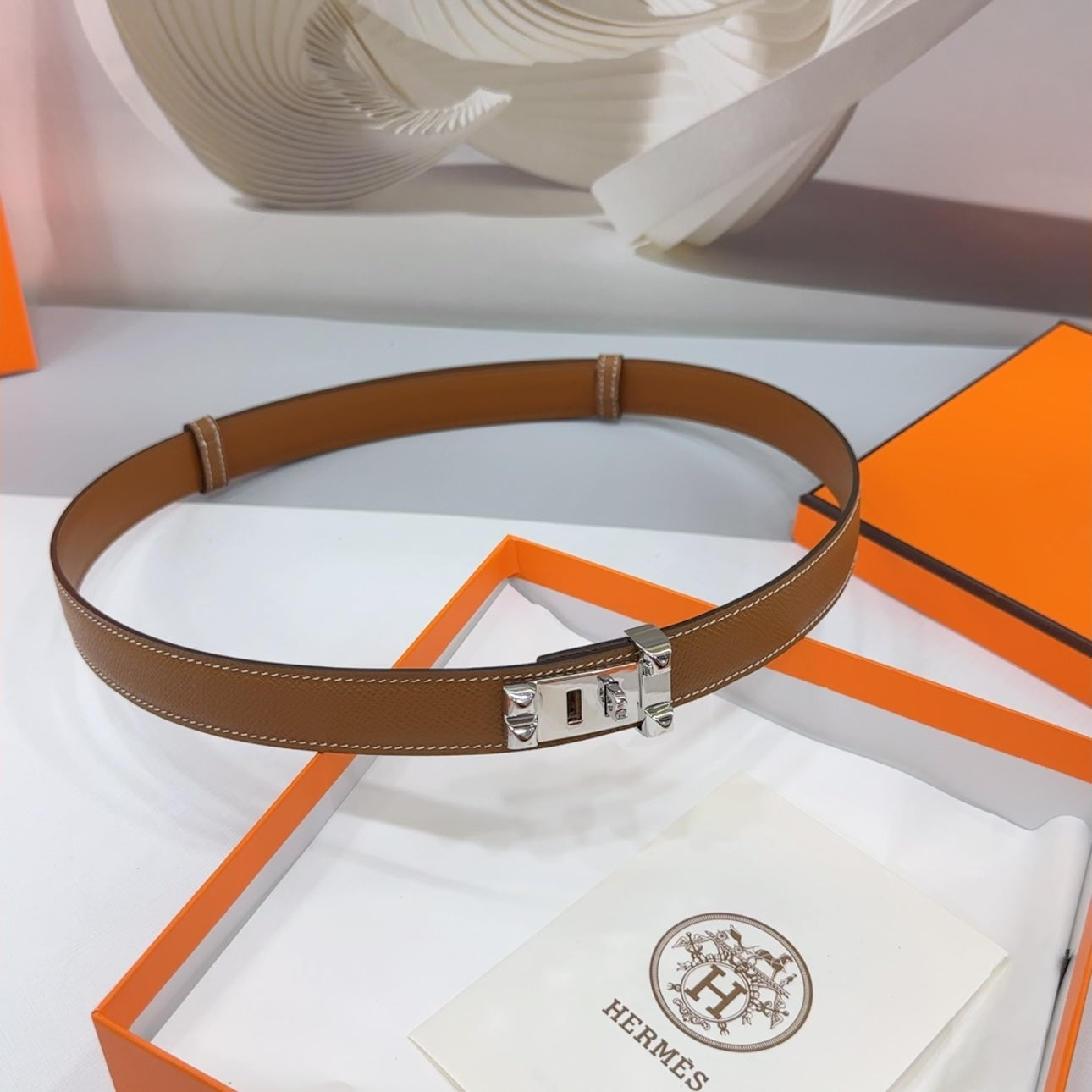 Collier De Chien Belt 30mm Etain Epsom Gold Buckle