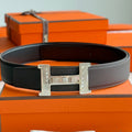HM Constance Touareg 38mm Belt Black Ebony Leather 188430