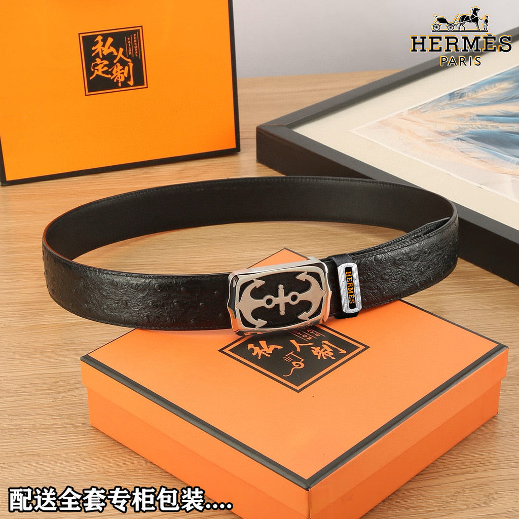 HM Constance Belt 38mm Black Original Leather 619665