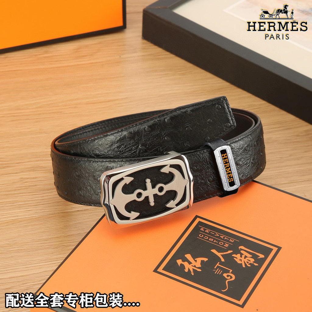 HM Constance Belt 38mm Black Original Leather 619665
