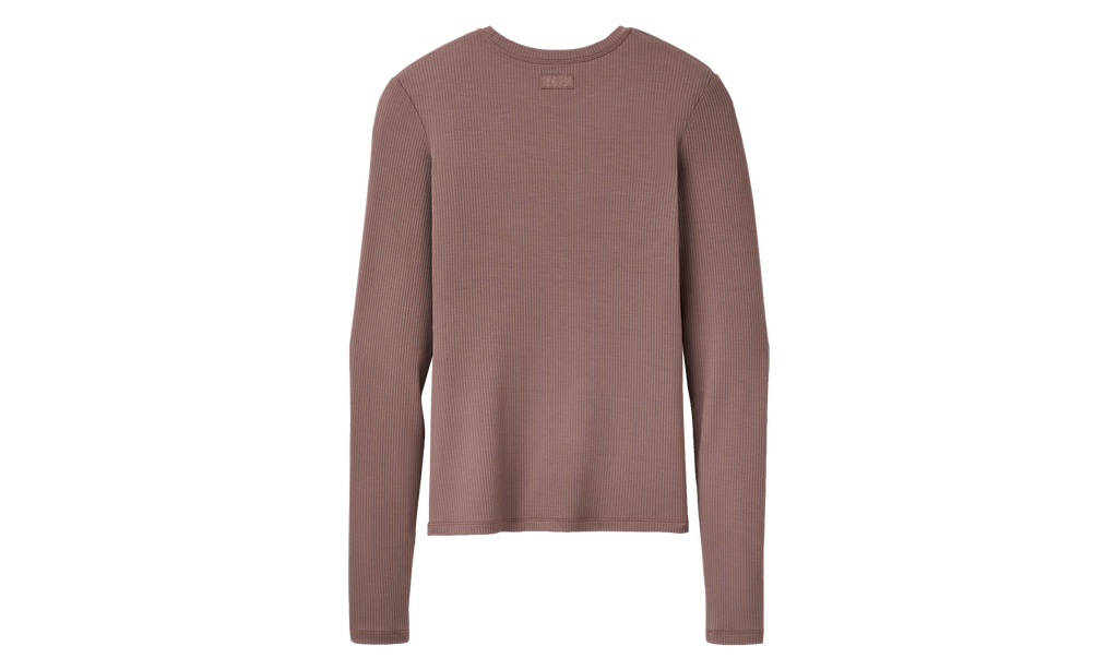 Aidelene Long Sleeve Rib Tee WMNS "Allspice" 1182412 ALS