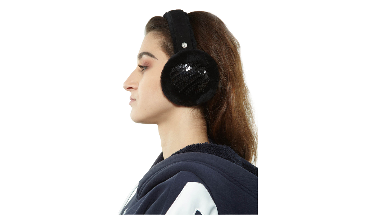 Australia Sequin Earmuffs "Black" 66251 BLK
