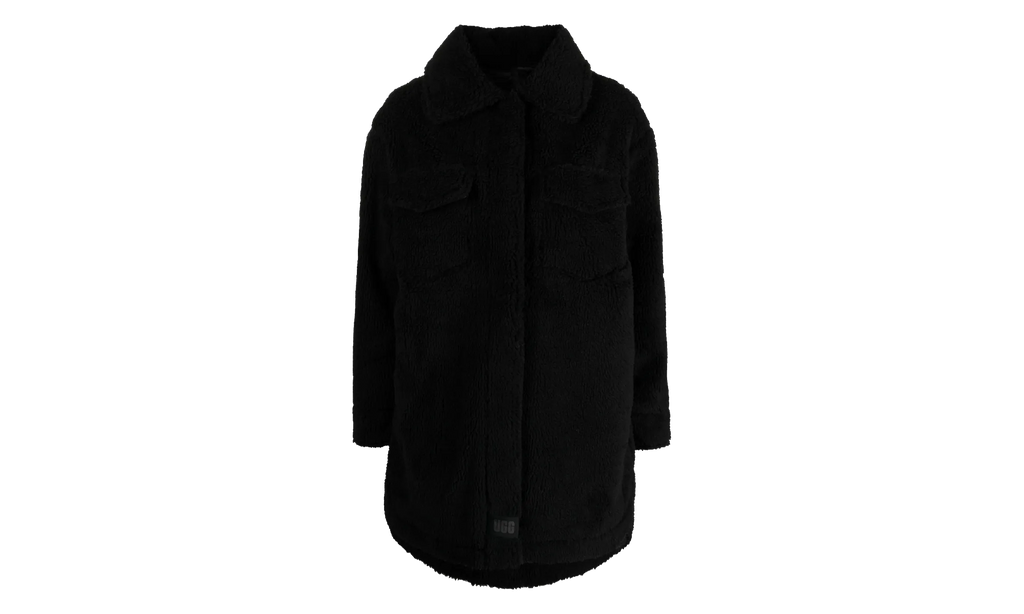 Frankie UGGfluff Shirt Jacket WMNS "Black" 1144453 BLK