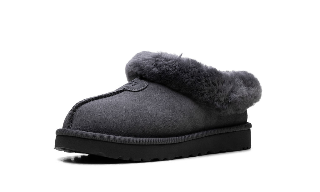 Tazzette Genuine Shearling Collar Slipper WMNS "Obsidian" 1134810 OBS